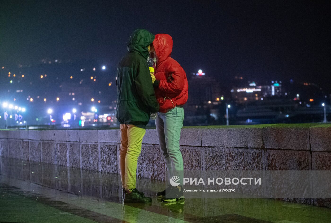 Ливневый дождь в Ялте