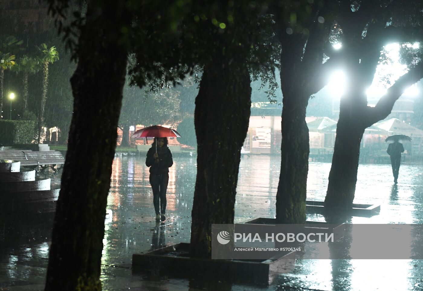 Ливневый дождь в Ялте