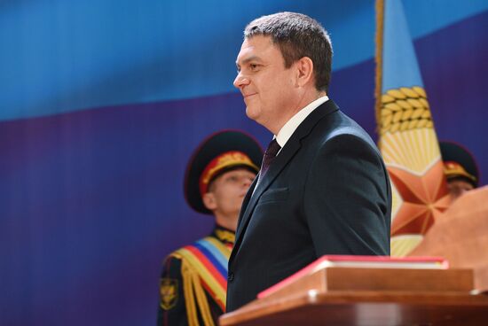 Инаугурация избранного главы ЛНР Л. Пасечника 