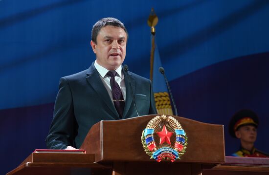 Инаугурация избранного главы ЛНР Л. Пасечника 