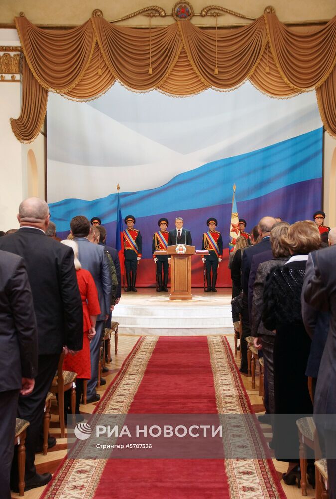 Инаугурация избранного главы ЛНР Л. Пасечника 