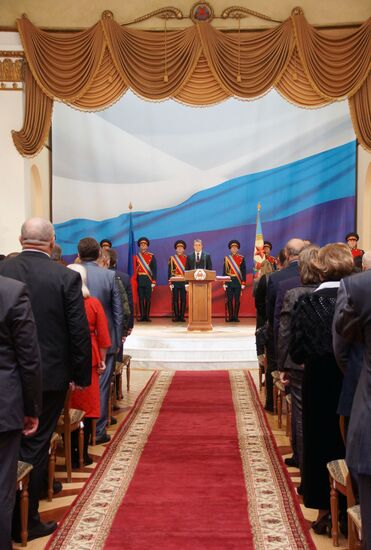 Инаугурация избранного главы ЛНР Л. Пасечника 