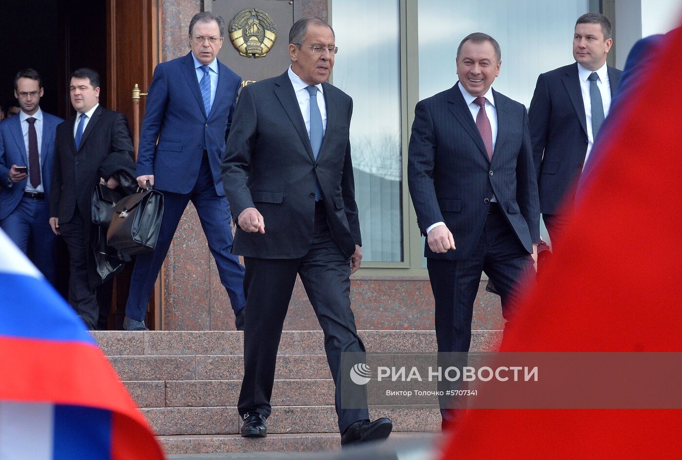 Рабочий визит главы МИД РФ С. Лаврова в Минск