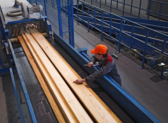 Лесопильное производство АО "Краслесинвест" в Красноярском крае