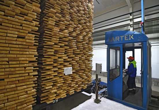 Лесопильное производство АО "Краслесинвест" в Красноярском крае