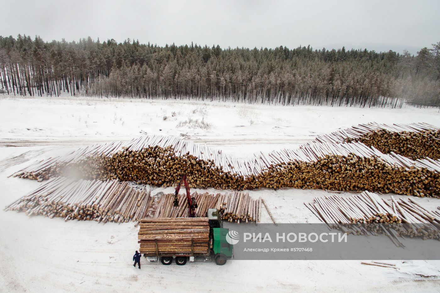 Лесопильное производство АО "Краслесинвест" в Красноярском крае