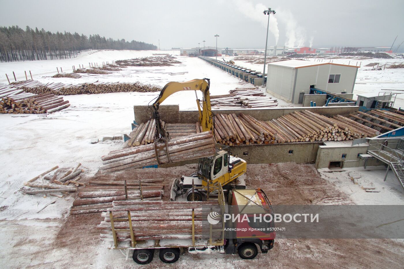 Лесопильное производство АО "Краслесинвест" в Красноярском крае