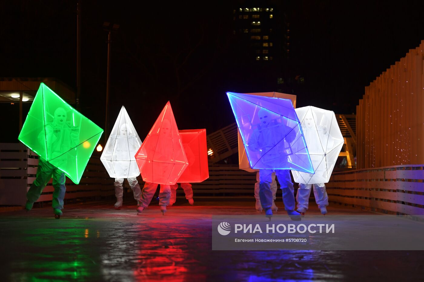 Открытие катка в Парке Горького