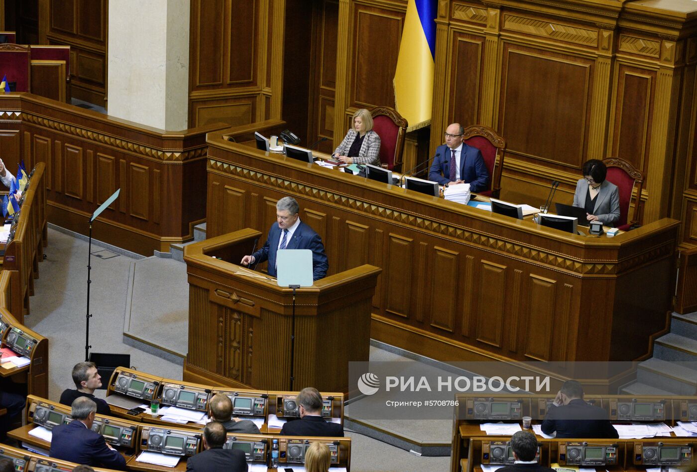 Заседание Верховной рады Украины