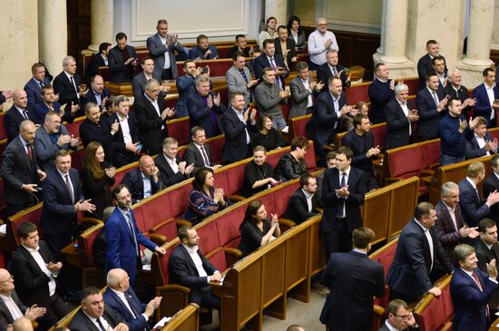 Заседание Верховной рады Украины