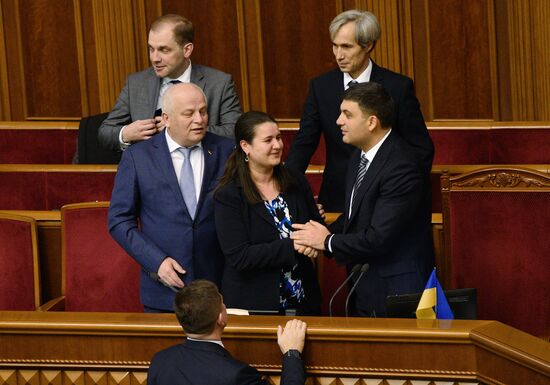 Заседание Верховной рады Украины