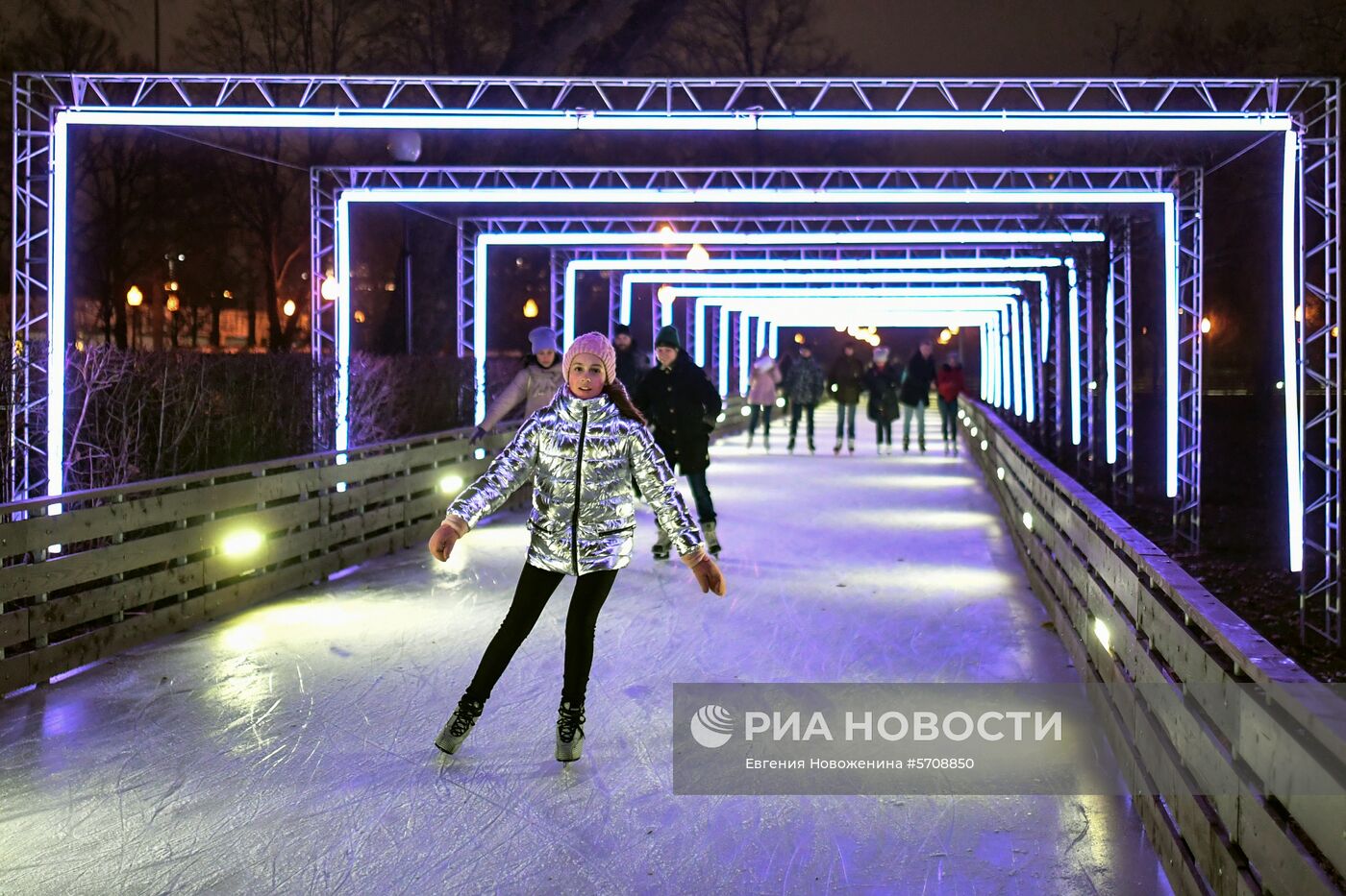 Открытие катка в Парке Горького