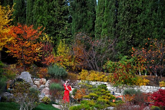 Открытие японского сада в Крыму