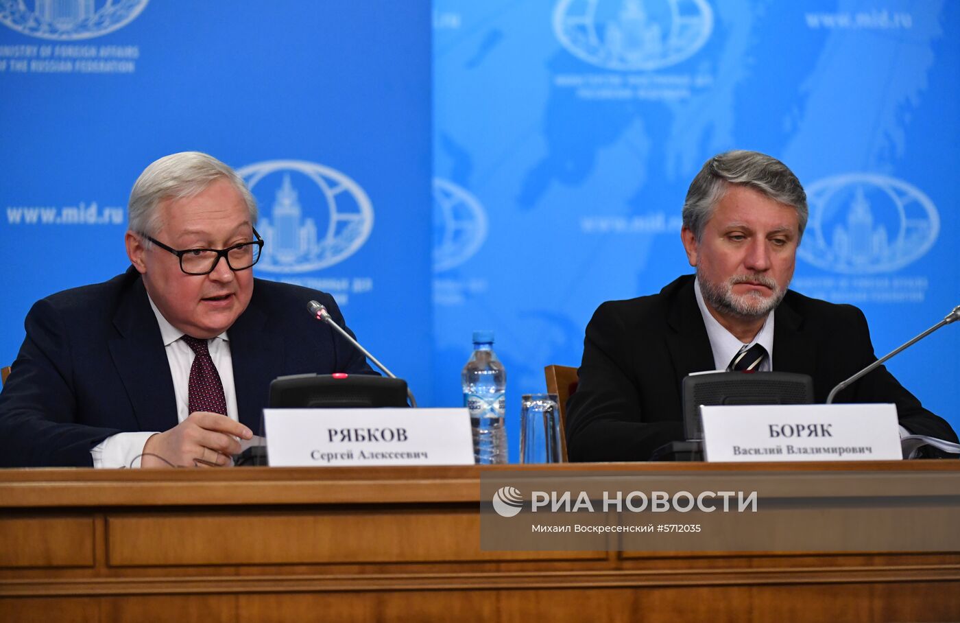 Брифинг заместителя главы МИД РФ С. Рябкова