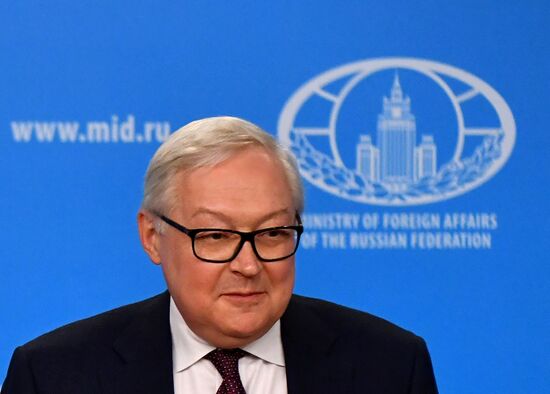 Брифинг заместителя главы МИД РФ С. Рябкова