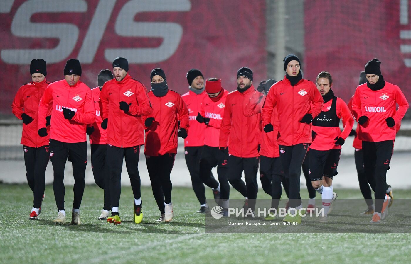 Футбол. Лига Европы. Тренировка ФК "Спартак"