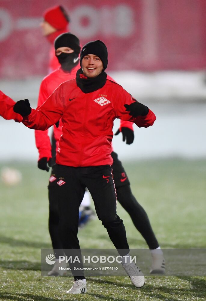 Футбол. Лига Европы. Тренировка ФК "Спартак"