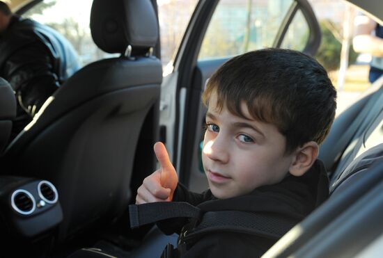 Попытка установления рекорда по отжиманию пятилетним мальчиком из Чечни