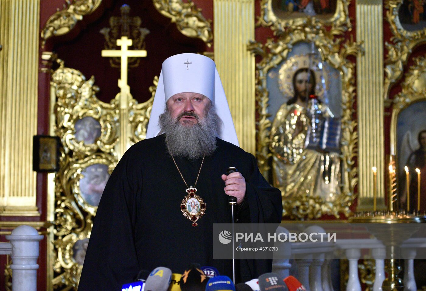Брифинг митрополита УПЦ Павла после обыска СБУ