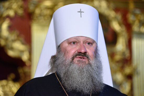 Брифинг митрополита УПЦ Павла после обыска СБУ