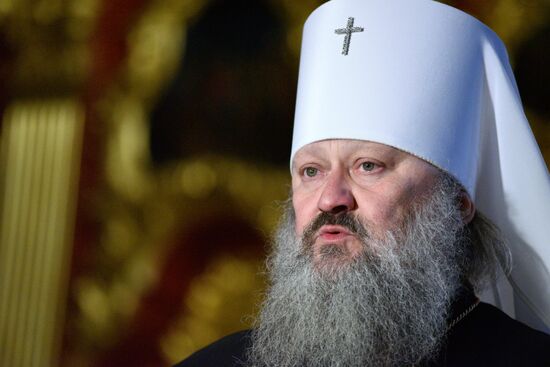 Брифинг митрополита УПЦ Павла после обыска СБУ