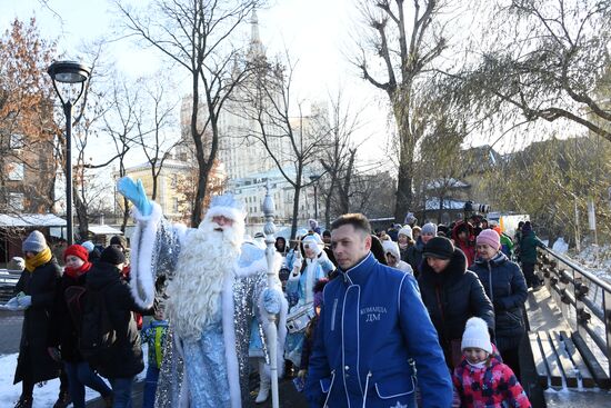 Встреча с Дедом Морозом в Московском зоопарке