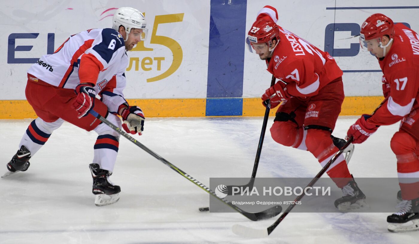 Хоккей. КХЛ. Матч "Спартак" - ЦСКА