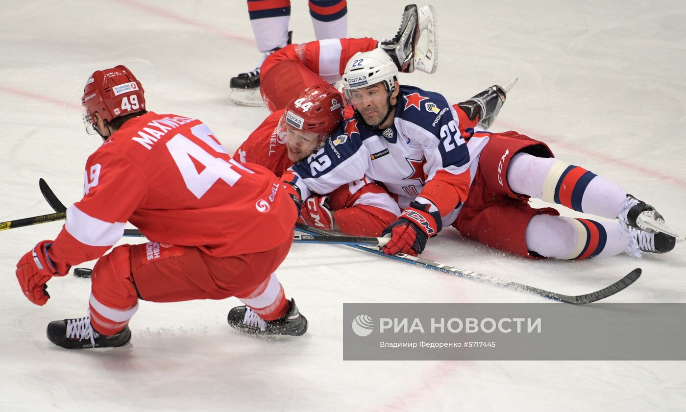 Хоккей. КХЛ. Матч "Спартак" - ЦСКА