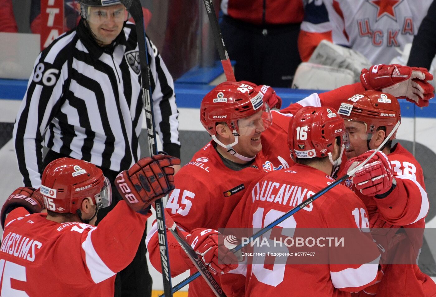 Хоккей. КХЛ. Матч "Спартак" - ЦСКА