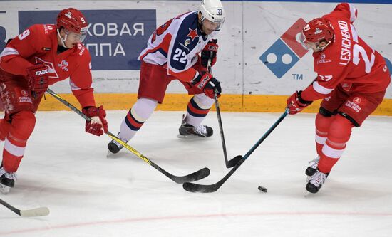 Хоккей. КХЛ. Матч "Спартак" - ЦСКА