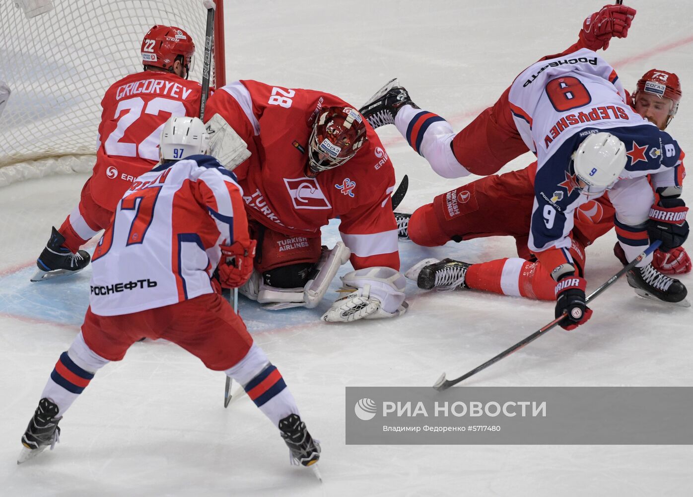 Хоккей. КХЛ. Матч "Спартак" - ЦСКА