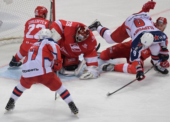 Хоккей. КХЛ. Матч "Спартак" - ЦСКА