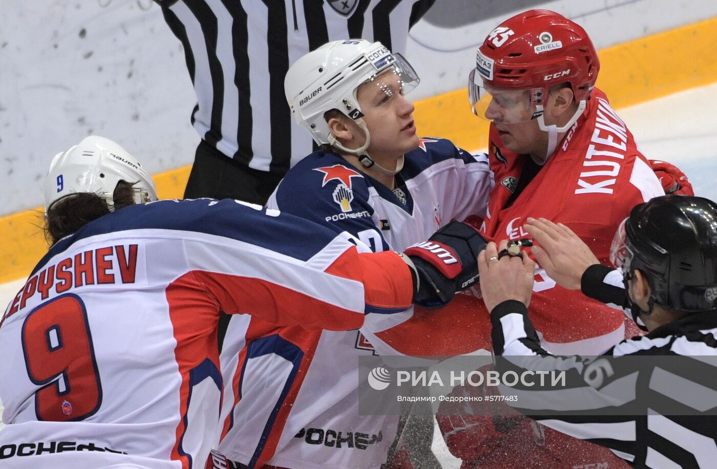 Хоккей. КХЛ. Матч "Спартак" - ЦСКА