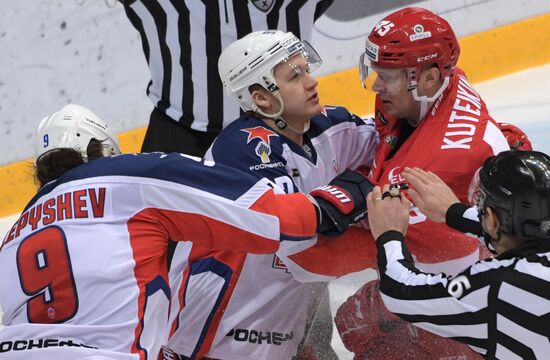 Хоккей. КХЛ. Матч "Спартак" - ЦСКА