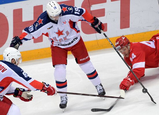 Хоккей. КХЛ. Матч "Спартак" - ЦСКА