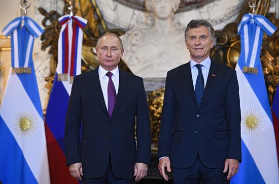 Официальный визит президента РФ В. Путина в Аргентину. День второй