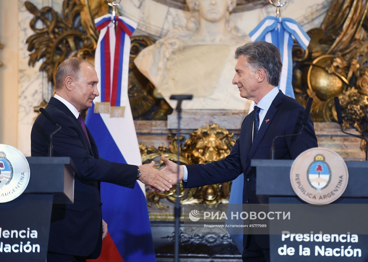 Официальный визит президента РФ В. Путина в Аргентину. День второй