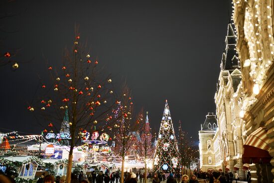 Украшение Москвы к Новому году 