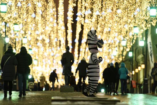 Украшение Москвы к Новому году