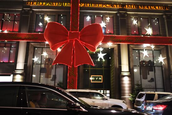 Украшение Москвы к Новому году