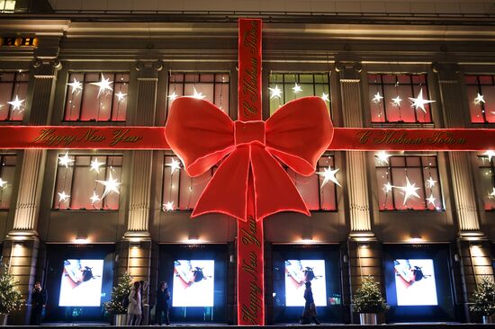 Украшение Москвы к Новому году