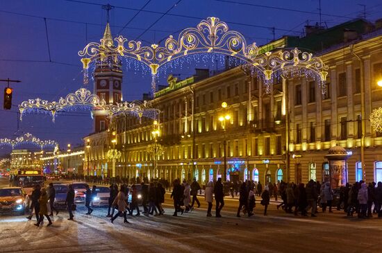 Украшение Санкт-Петербурга к Новому году