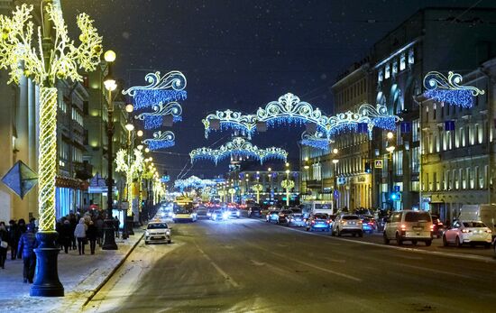 Украшение Санкт-Петербурга к Новому году