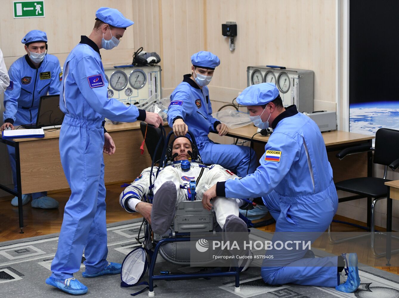 Старт РН "Союз-ФГ" с кораблем "Союз МС-11" с космодрома Байконур