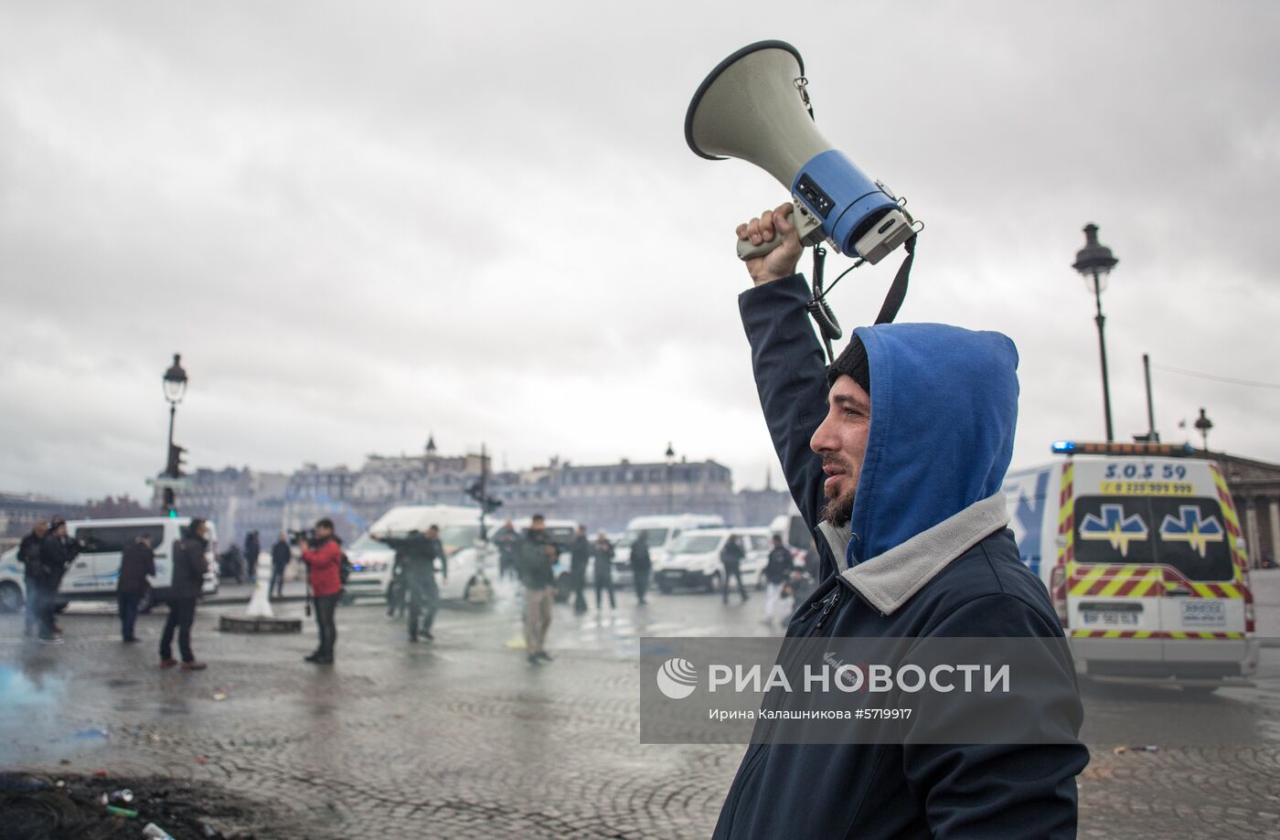 Забастовка работников скорой помощи в Париже