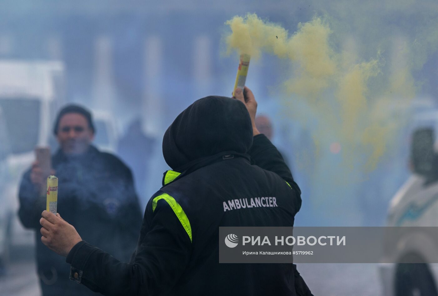 Забастовка работников скорой помощи в Париже