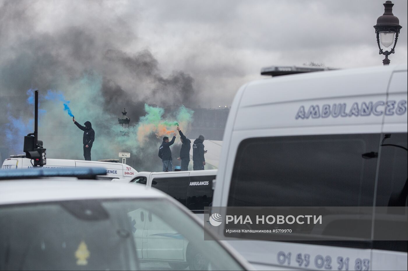 Забастовка работников скорой помощи в Париже