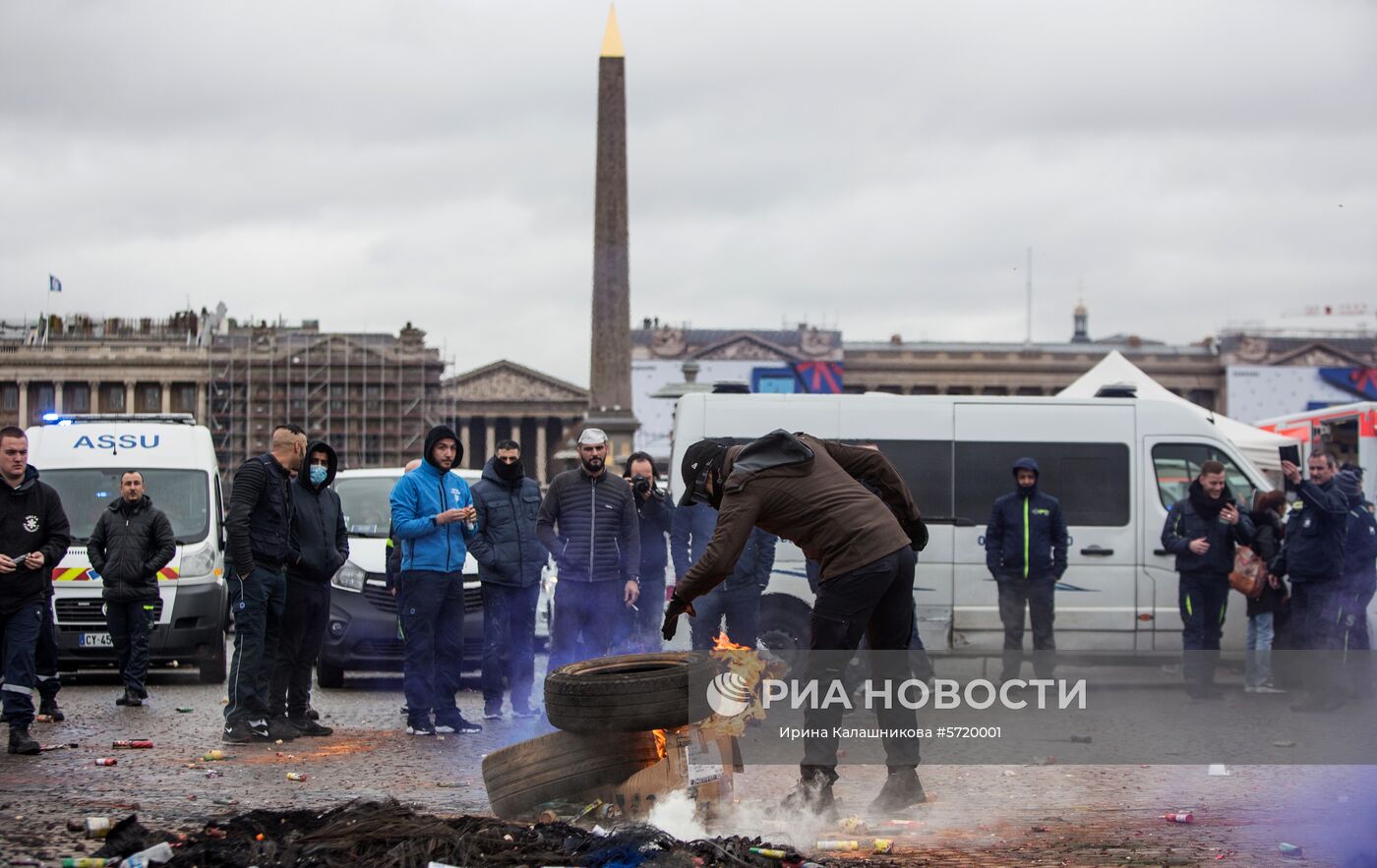 Забастовка работников скорой помощи в Париже