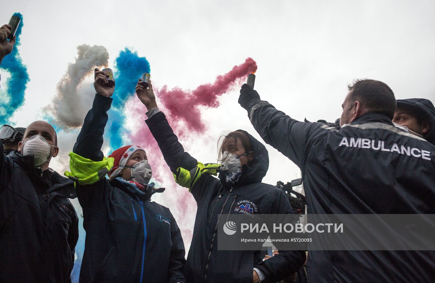 Забастовка работников скорой помощи в Париже