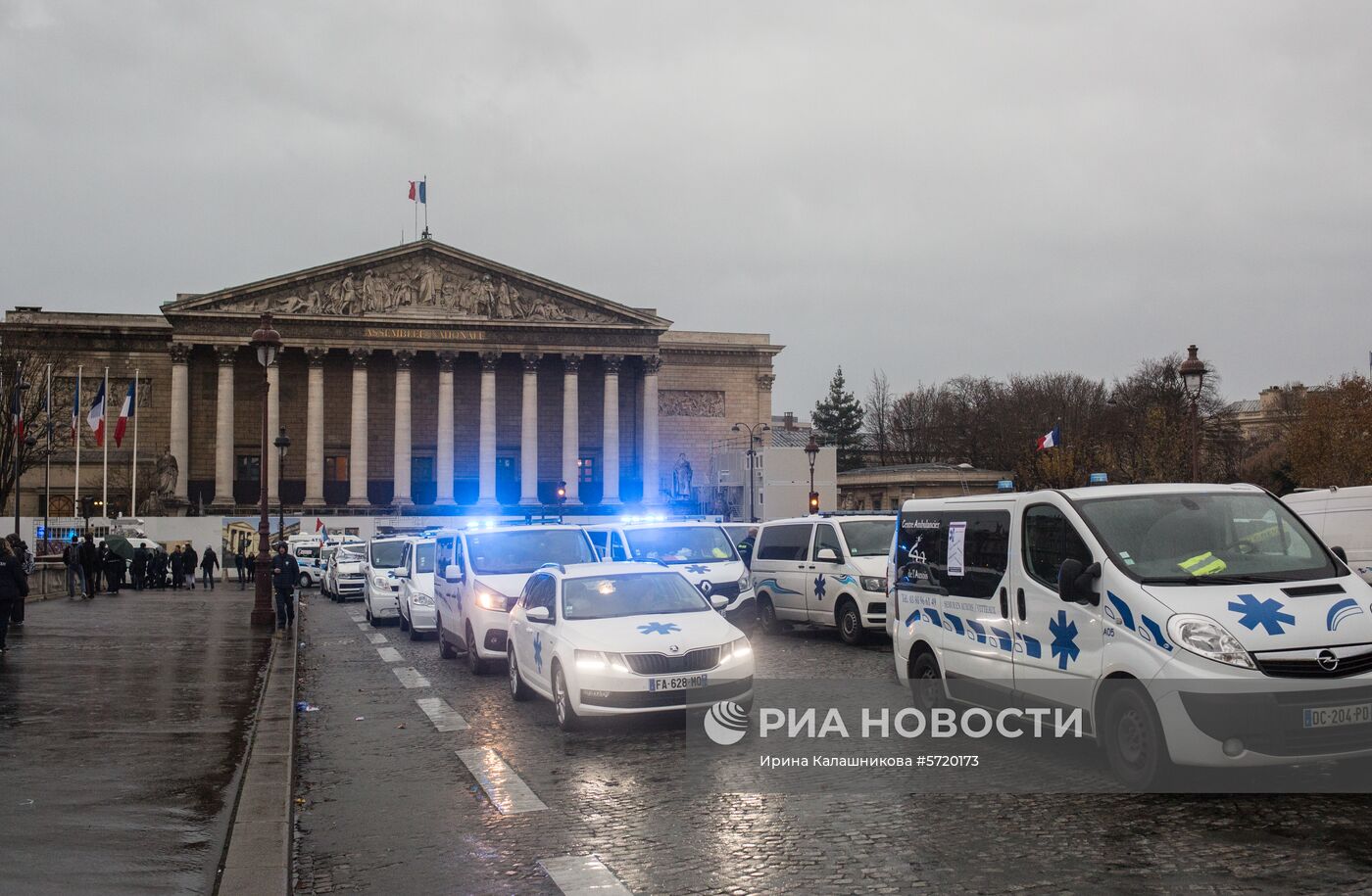 Забастовка работников скорой помощи в Париже